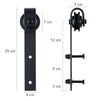 CO-Z 8 Ft 244cm Sliding Wood Barn Door Track System Kit Hardware Closet Set