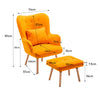 Recliner Armchair Lounger Napping Sleeper Sofa Chair with Footstool