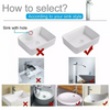 Basin Sink Mixer Tap Cloakroom Square Tall Waterfall Tap Chrome Faucets Bathroom