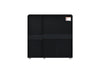 3 Door Shoe Storage Cabinet Black Wooden Rack Stand Cupboard 5 Tier Euston