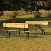 Foldable Outdoor Garden Beer Table and Benches Set Picnic Bistro Chair Furniture