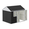 10ft x 8ft Metal Garden Shed Outdoor Bike Tool Storage House Dual Doors Lock UK