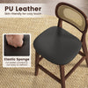 Set of 2 Bar Stools Counter Height Stool Dining Chair w/ Padded Seat & Footrest