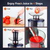 Centrifugal Juicer Juicing Machine Extractor 800W Feed Chute Orange 2 Speeds Cup