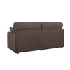 Dusk Cairo Chocolate Linen Feather Filled 2 Seater Sofa RRP l