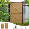 Wooden Garden Gate Outdoor Entrance Fence Security Door With Latch & Hings Kit