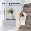 Storage Baskets Resin Wicker Woven Hamper Box Organiser Stairs Laundry UK