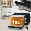 10L Mini Oven Tabletop Cooking Baking Portable Oven Adjustable Temperature Timer