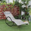 Rocking Sun Lounger, Garden Rocking Chair Zero Gravity Lounge Chair, Outdoor Pat