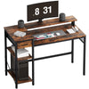 4 Tier Computer Desk Study Room Computer Desk Home Office Work Desk with Drawers