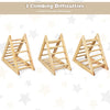 Wooden Climbing Triangle Ladder w/Stable Structure for Toddlers Playful Climbers