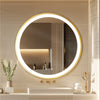 60/80CM Gold Aluminum Framed Led Bathroom Mirror Anti-fog Vanity Mirror Dimmable