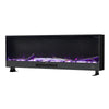 58inch Home Electric Fireplace Wall Mounted/Built-in LED Fire 12 Colour Flame UK