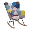 Soft Upholstered Rocking Chair Fireside Armchair Balcony Recliner Rocking Sofa