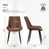 NEW Faux Leather PU Padded Dining Chairs Kitchen Dining Room Chair Set Family UK