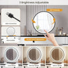 White Dressing Table High-gloss Vanity Makeup Desk with LED Mirror 5 Drawers