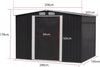 Metal Garden Storage Shed 6 x 8FT Outdoor Garden Storage Box with Base Frame