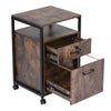 Lockable Drawer Office File Document Cabinet Printer Stand Filing Storage Table