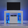 Modern Corner TV Unit TV Stand Entertainment Center LED Cabinet High Gloss Front