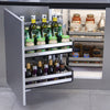 Stainless Steel Pull Out Corner Baskets Kitchen Cupboard Larder Storage Shelves