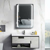 Bathroom Storage LED Mirror Cabinet Dual Mirror W/ Demister Shaver Socket Clock