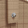 Garden Shower, Shower with Slatted Base, Steel Frame, Patio Shower for P3C5