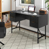 Modern Study Writing Desk Computer Desk with 4 Drawers-Black