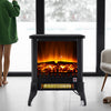 FREESTANDING MODERN ELECTRIC FIREPLACE HEATER STOVE BURNER LED FLAME FIRE EFFECT