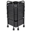 Kitchen Rotating Trolley Shelf Vegetable Fruit Basket Storage Rack Square Holder