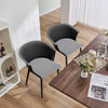 4pc Dining Chairs Fabric Padded Seat Plastic Legs Home Office Commercial Kitchen