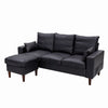 Modern L-Shaped Corner Sofa 2 3 Seater Armchair Couch With Footstool