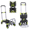 2-in-1 Hand Sack Truck Trolley, Folding Platform Cart Dolly, 120kg Load Capacity