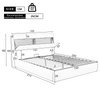 Ottoman Lift Up 5 ft Upholstered King Bed Frame With Storage Headboard Cream
