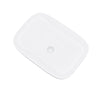 Modern Rectangular Curved Bathroom Counter Top Sink Wash Basin White Ceramic UK