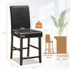 2X Modern Bar Stool PU Upholstered Counter Bar Chairs Dining Chairs w/Footrest