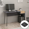 Candy Modern Retro Home Office Desk with USB Ports - Grey