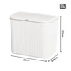 Kitchen Rubbish Bin Waste Recycling Baskets Handy Dustbin Lidded Bathroom Slim