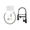 New Mono Pull Out Kitchen Mixer Tap Dual Spout Spray with Pull Down Spring Spout