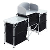 Outdoor 2-6 Shelf Camping Foldable Cupboard Kitchen Station Cook Table Aluminum