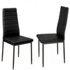 Round Glass Dining Table with 4/2 Chairs Office Home Living Room Kitchen Seats