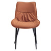 Set of 2 Faux Leather/Suede Dining Chairs Metal Legs Reception Restaurant Chair