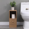 Slim Bedside Table Cabinet with Drawer for Bedroom Sofa Side Table End Tables