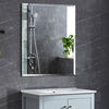 Self Adhesive Wall Mounted Bathroom Mirror Plain Rectangle Frameless Bevelled