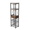 MultiTier Wood 20 Bottles Wine Display Shelves Storage Holder Free Standing Rack