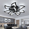 84W Dimmable LED Ceiling Light Flower Modern Chandelier Living Room Remote φ82cm