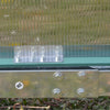 Clear Polycarbonate Greenhouse Aluminium Frame Garden Plants Grow w/Slide Door
