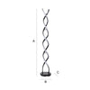 Black Twist Floor Lamp Living Room Light Integrated LED Standard Standing Light