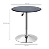 Tall Bistro Pub Bar Table Unit Home Kitchen Dining Cafe Desk Swivel Tabletop