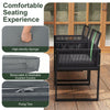 Outdoor Sectional Conversation Set with Cushions-Gray