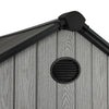 Gabled Plastic Tool Shed 8x8FT with Foundation Lock for Outdoor Garden Storage